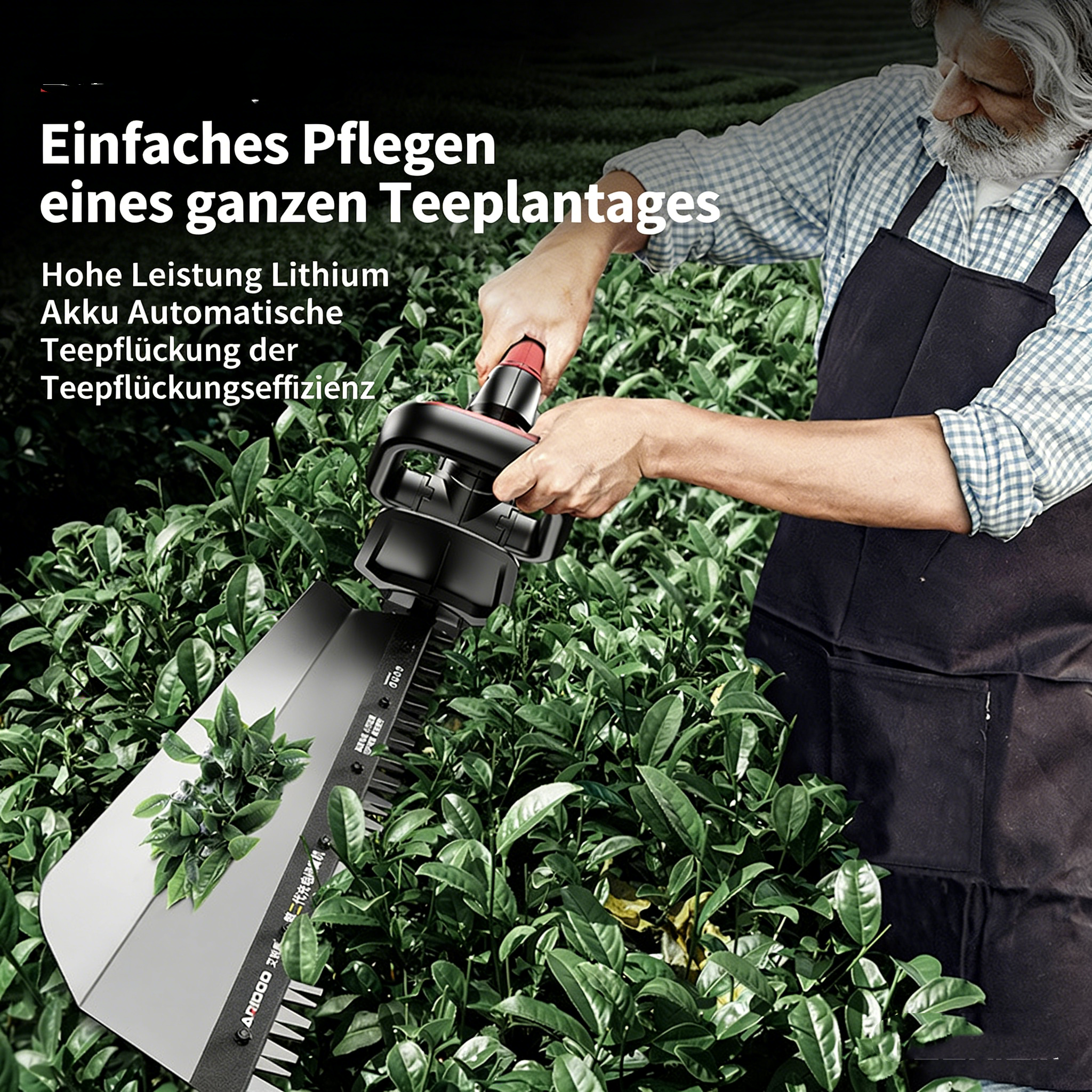 Akku-Heckenschere GC-CH 1855/1 Li Kit – Kabellose Gartenschere für präzisen Heckenschnitt