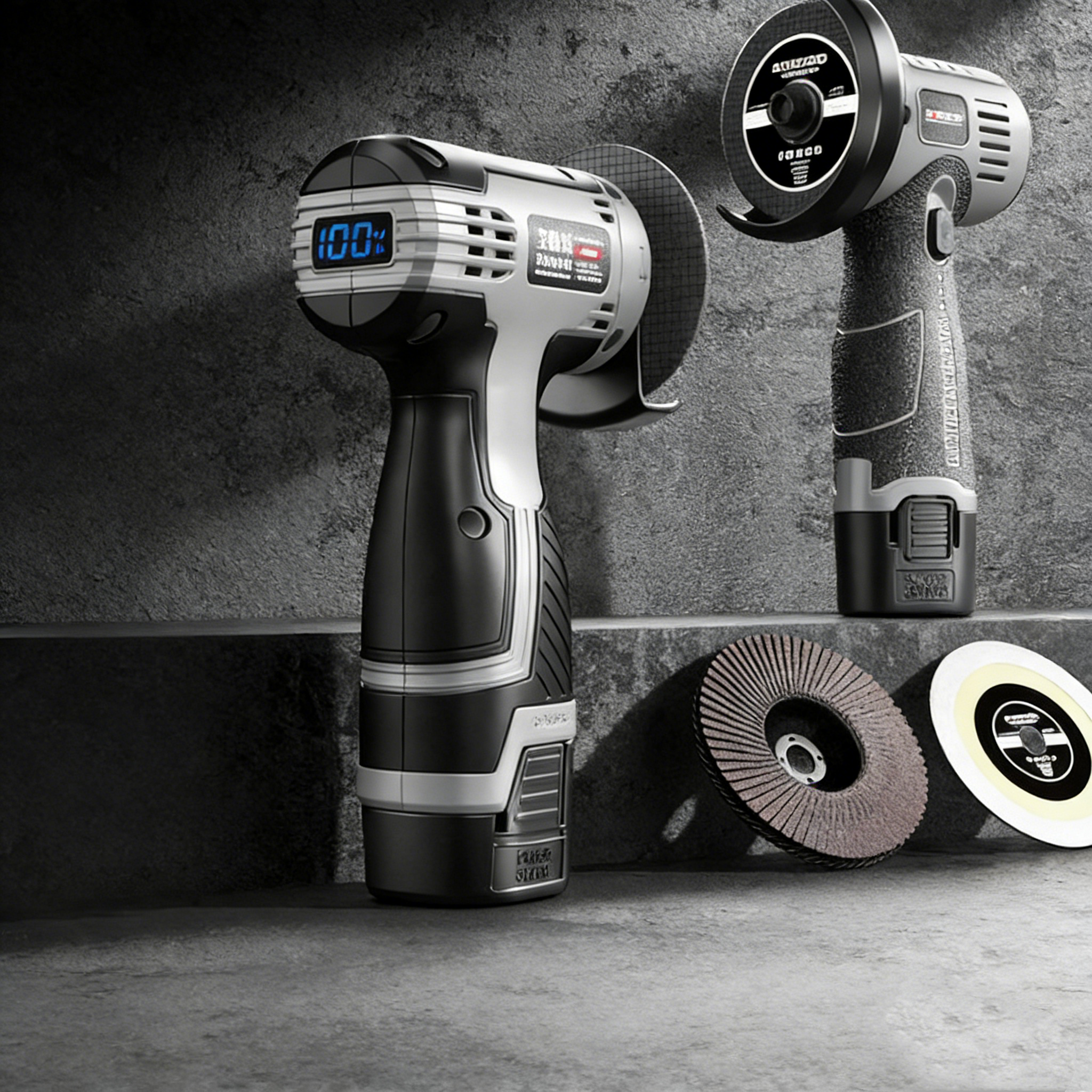 Akku-Winkelschleifer mit bürstenlosem Motor – Leistungsstarke Schleifmaschine mit großem Akku – Multifunktionales Trennschleifer-Set für Metall, Stein & Holz