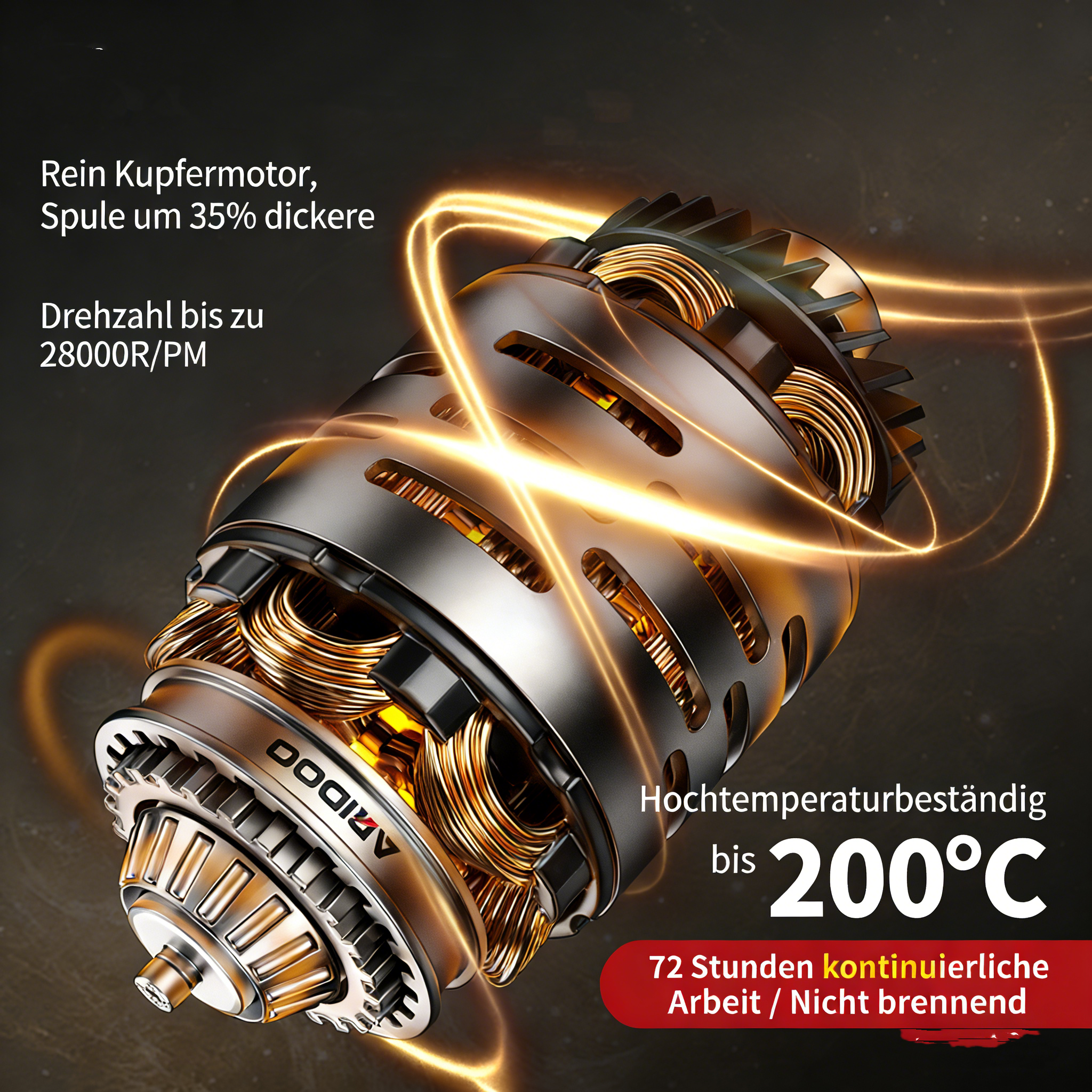 Akku-Winkelschleifer mit bürstenlosem Motor – Leistungsstarke Schleifmaschine mit großem Akku – Multifunktionales Trennschleifer-Set für Metall, Stein & Holz