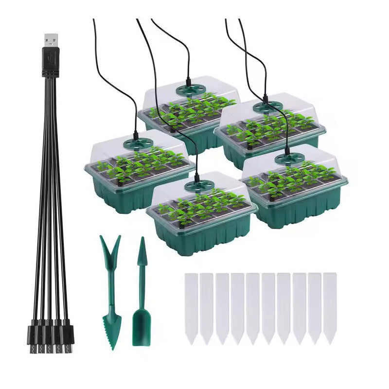 Kleine Pflanzen Anzuchtschale mit Belüftungsventil und Beleuchtung