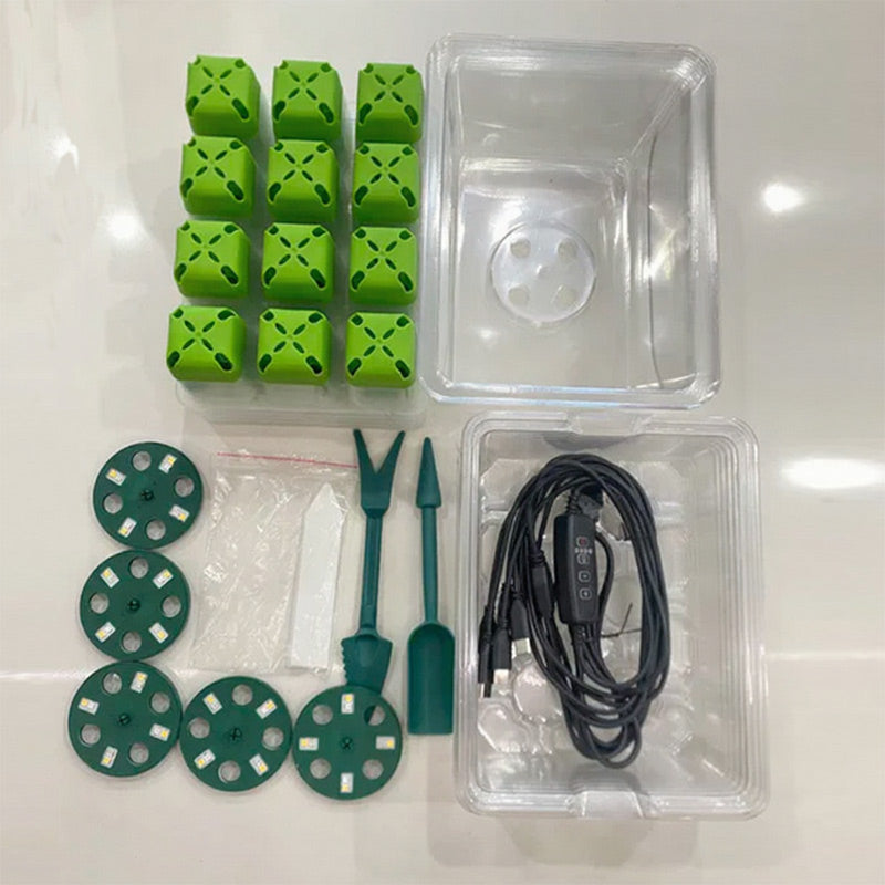 Kleine Pflanzen Anzuchtschale mit Belüftungsventil und Beleuchtung