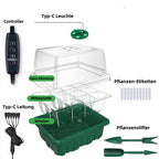 Kleine Pflanzen Anzuchtschale mit Belüftungsventil und Beleuchtung