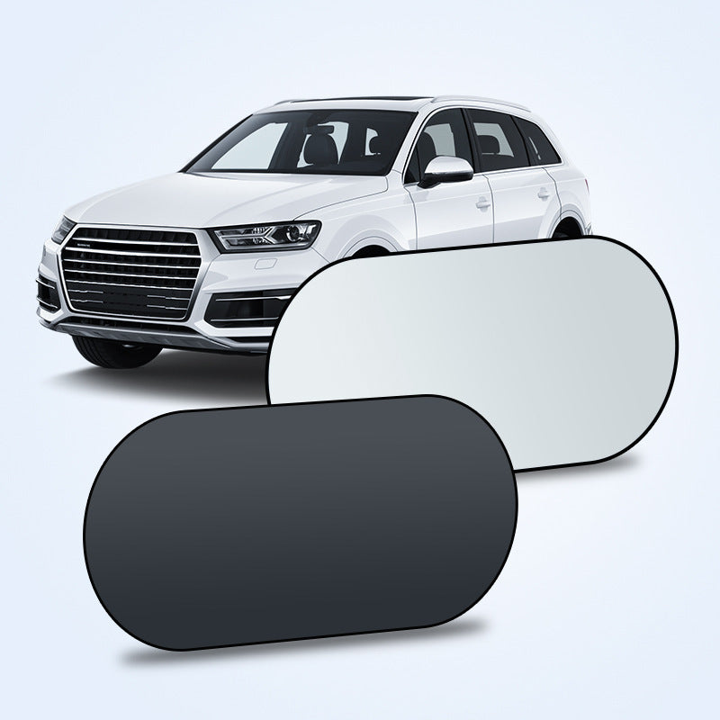 Auto Sonnenschutz Heckscheibe – Titansilber Beschichtung für maximale Reflexion – UV-Schutz & Hitzeschutz – Universal