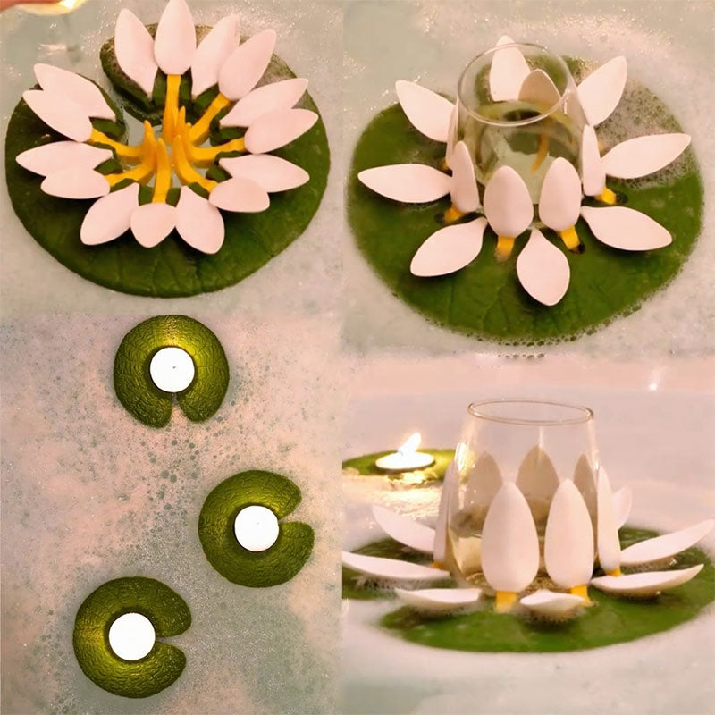 Bath Lilies Badewannen Getränkehalter Schwimmender Weinhalter für Bad Pool Bier & Softdrink