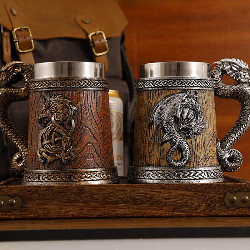 Becher Drachen Design Edelstahlbecher Kreativer Trinkbecher Kaffee Thermobecher Geschenkidee