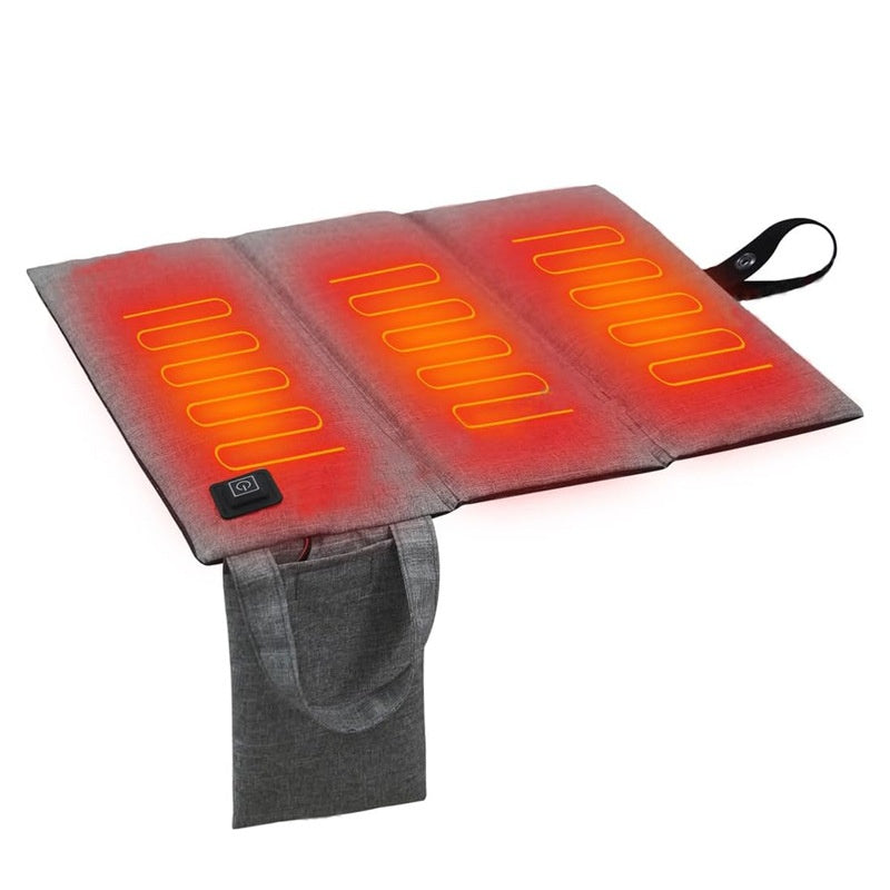 Beheizbares Sitzkissen für Outdoor – Tragbares Heizkissen für Stadion, Camping & Wandern – USB Aufladbar – Wasserabweisend