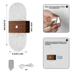 Bewegungsmelder Nachtlicht Aufladbar Magnetische LED Wandlampe Schlafzimmer Flur Bett Stimmungslicht