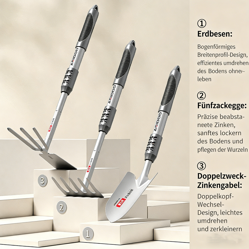 Blumenschaufel aus rostfreiem Stahl – Ergonomische Handschaufel für Garten & Balkon – Robuste Gartenkelle zum Pflanzen, Umtopfen & Graben