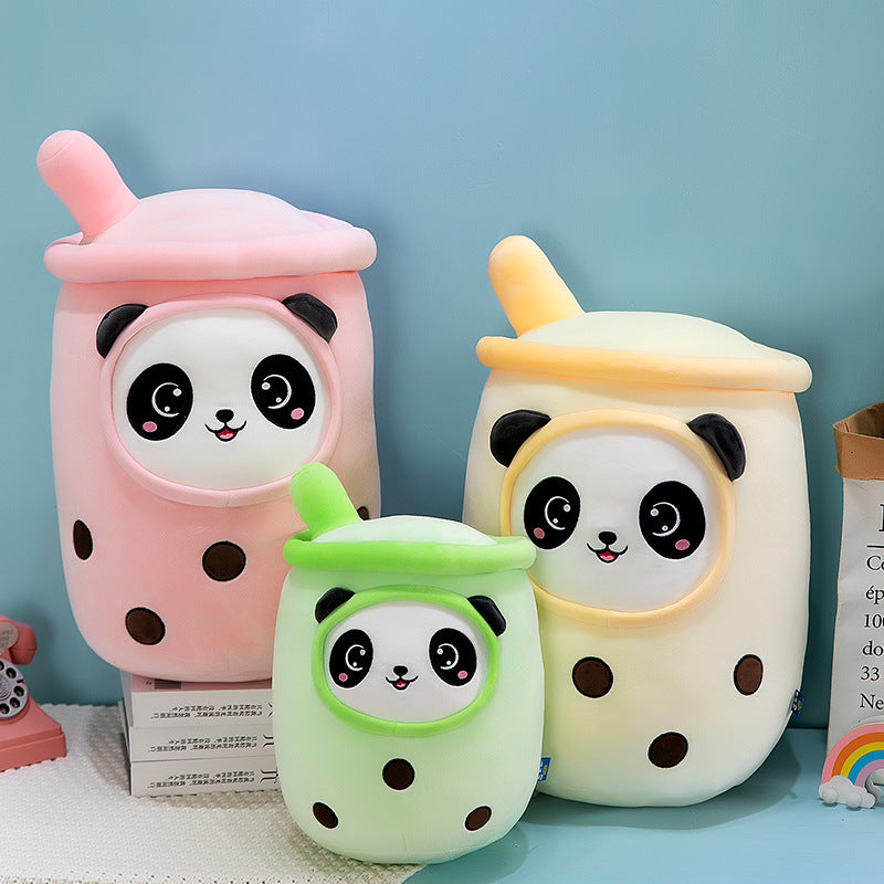 50cmBubble Tea Plüschtier Kuscheltier – Süßes Milchtee Kissen Kawaii Boba Stofftier Puppe für Kinder & Fans