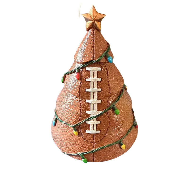 Bunte Fußball Weihnachtsbaum Deko Fußball Ornament für Fans Weihnachtsbaumschmuck Dekokugel