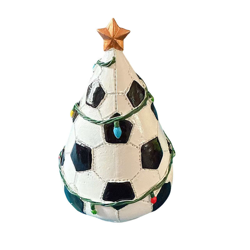 Bunte Fußball Weihnachtsbaum Deko Fußball Ornament für Fans Weihnachtsbaumschmuck Dekokugel