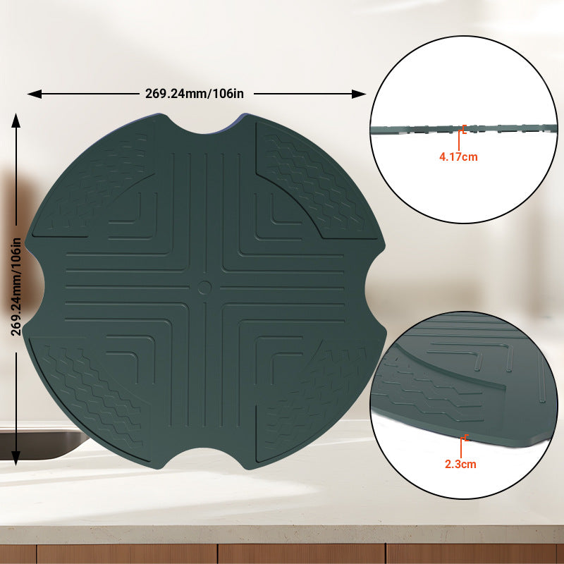 Crispi Glas Ninja Airfryer Hitzeschutzmatte Rutschfest Küchenunterlage Topfschutz