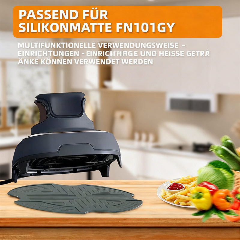 Crispi Glas Ninja Airfryer Hitzeschutzmatte Rutschfest Küchenunterlage Topfschutz