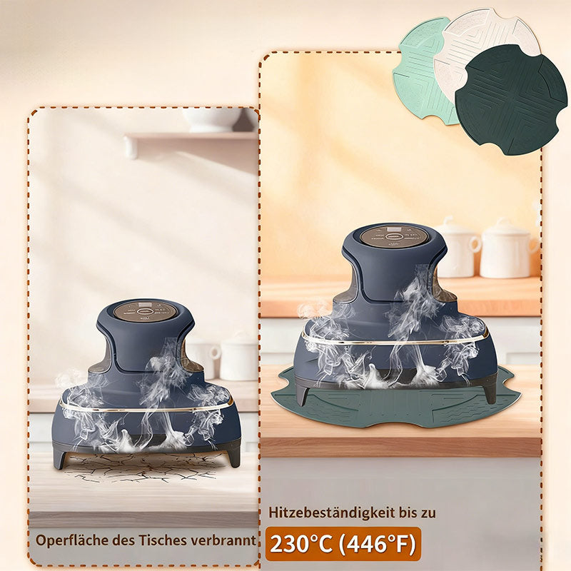 Crispi Glas Ninja Airfryer Hitzeschutzmatte Rutschfest Küchenunterlage Topfschutz