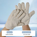 Dicke Canvas Handschuhe Hitze- und Schnittschutz 5-Naht doppellagig rutschfest für Küche BBQ
