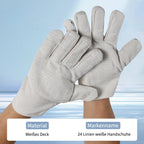 Dicke Canvas Handschuhe Hitze- und Schnittschutz 5-Naht doppellagig rutschfest für Küche BBQ