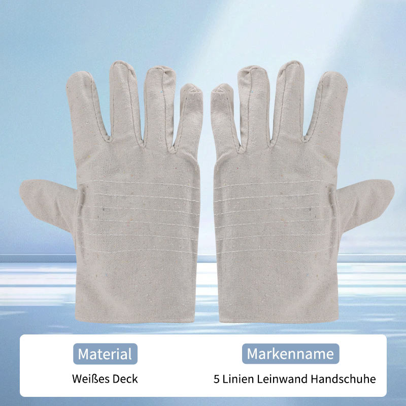 Dicke Canvas Handschuhe Hitze- und Schnittschutz 5-Naht doppellagig rutschfest für Küche BBQ