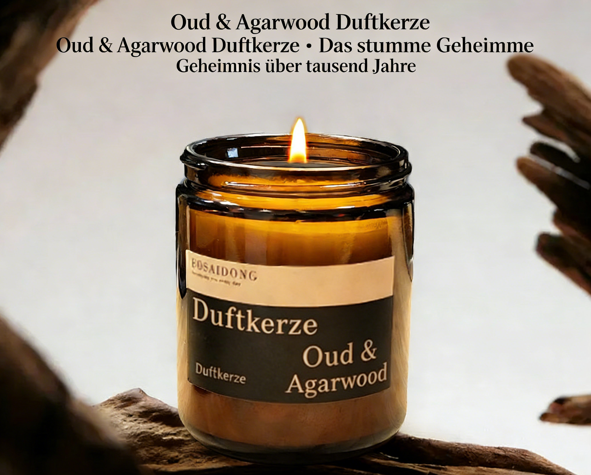 Duftkerze Rose – Handgemacht, langanhaltender Duft, Auto & Zuhause Aromakerze
