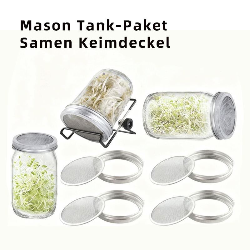 Edelstahl Keimdeckel 70 86mm Aus 304 Lebensmittelqualität Für Sprossengläser Und Samenkeimung