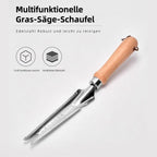 Edelstahl Rasenkantenschneider Sichel Fugen Unkrautentferner Gartengerät Gartenwerkzeug Mehrzweck Säge Schaufel