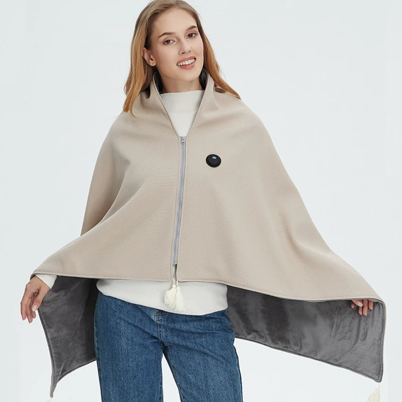 Elektrische Heizdecke mit Schulterwärme – 3 Heizstufen, Schnelles Aufheizen