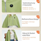 Elektrische Heizdecke mit Schulterwärme – 3 Heizstufen, Schnelles Aufheizen