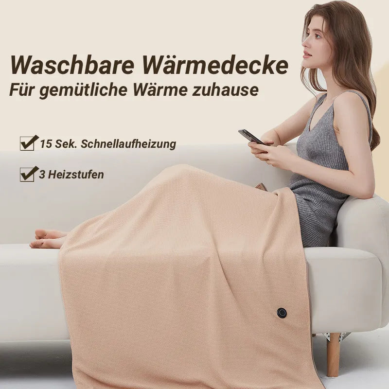 Elektrische Heizdecke mit Schulterwärme – 3 Heizstufen, Schnelles Aufheizen