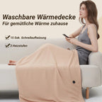 Elektrische Heizdecke mit Schulterwärme – 3 Heizstufen, Schnelles Aufheizen
