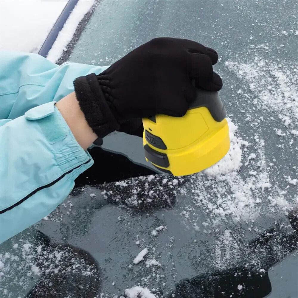 Elektrischer Eiskratzer für Auto-Windschutzscheibe – USB Aufladbar – Schnelle Eisentfernung auf Knopfdruck – Schonend & Effektiv – Gelb