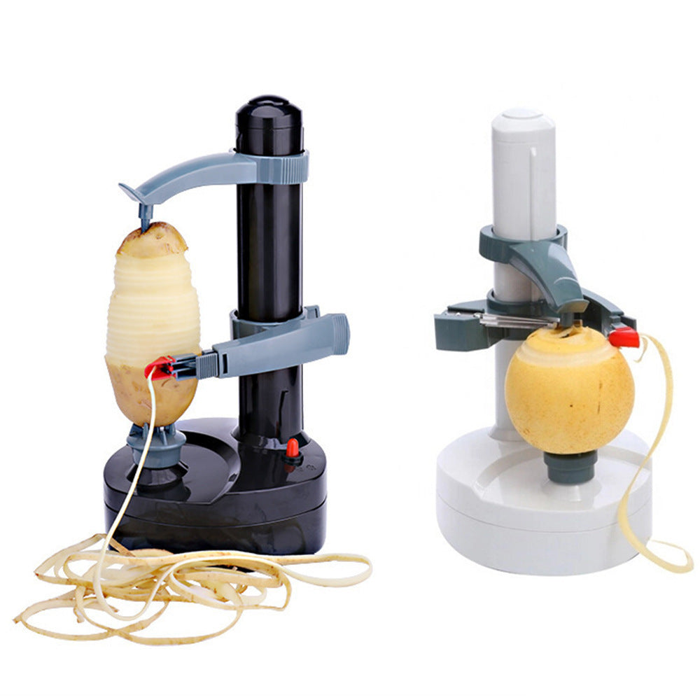 Elektrischer Sparschäler für Obst & Gemüse – Automatischer Apfelschäler & Kartoffelschäler – Inkl. Ersatzklingen – Küchenhelfer auf Knopfdruck