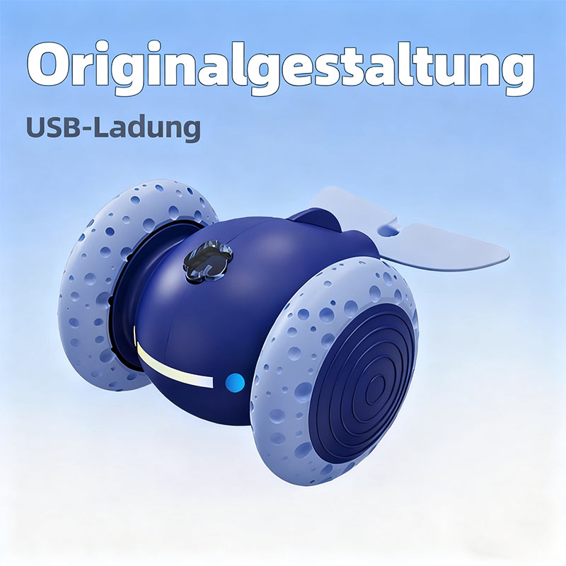 Elektrisches Katzen Spielzeug – Automatisches USB-Aufladbares Interaktives Katzenspiel für lange Laufzeit