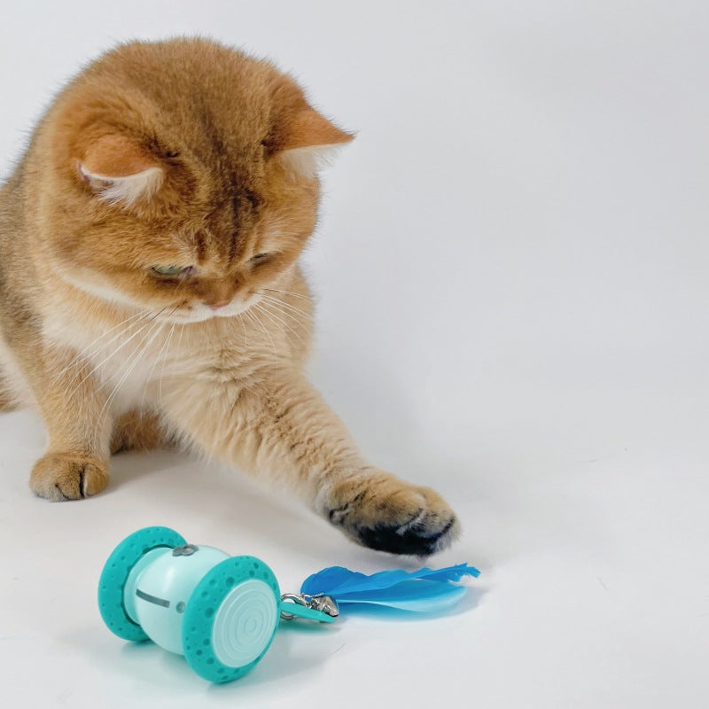 Elektrisches Katzen Spielzeug – Automatisches USB-Aufladbares Interaktives Katzenspiel für lange Laufzeit