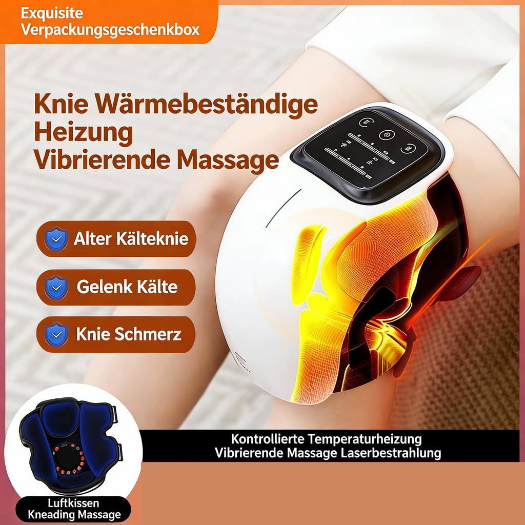 Elektrisches Knie-Massagegerät mit Moxibustion & Heizfunktion – Intelligenter Wärmeschutz & Gelenktherapie