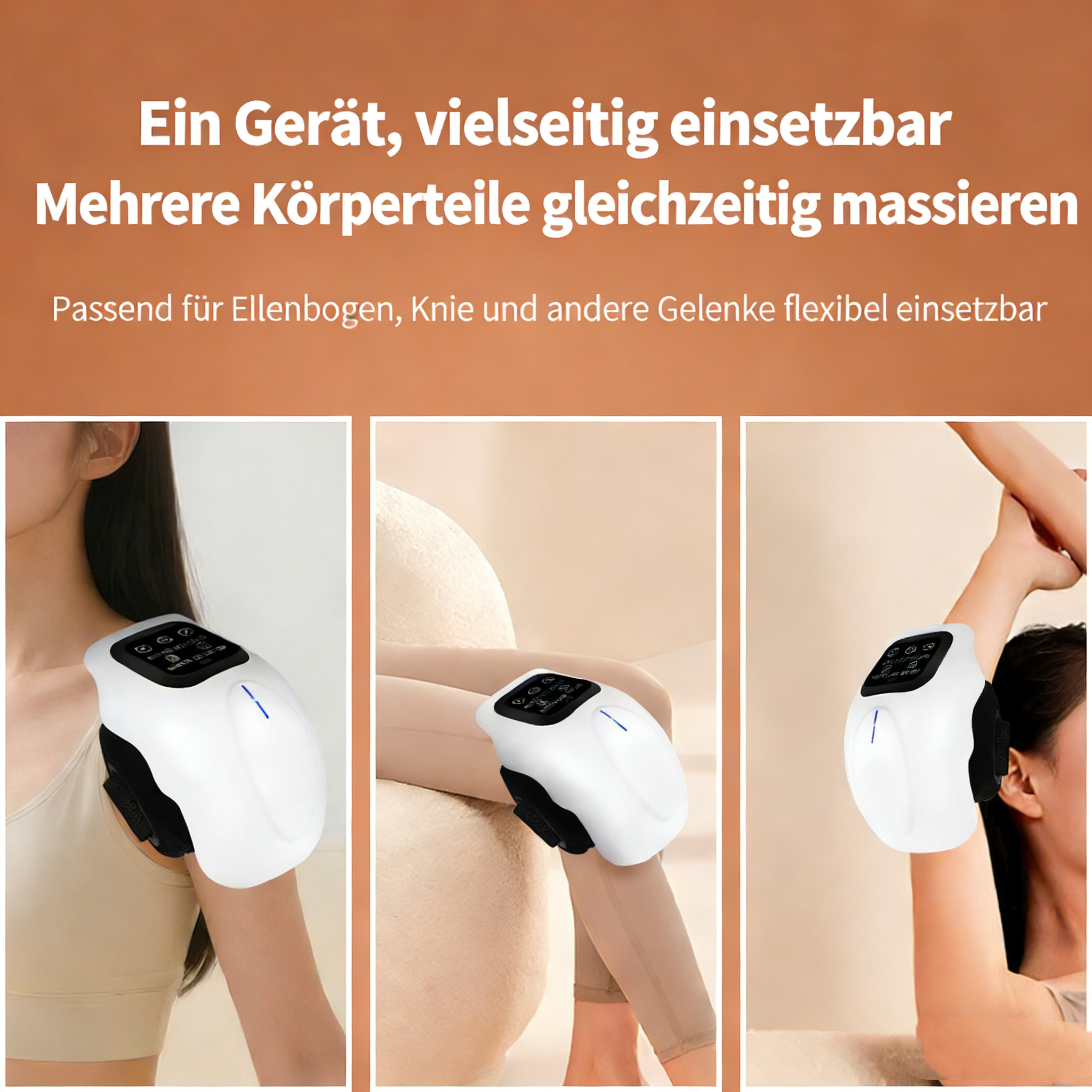 Elektrisches Knie-Massagegerät mit Moxibustion & Heizfunktion – Intelligenter Wärmeschutz & Gelenktherapie