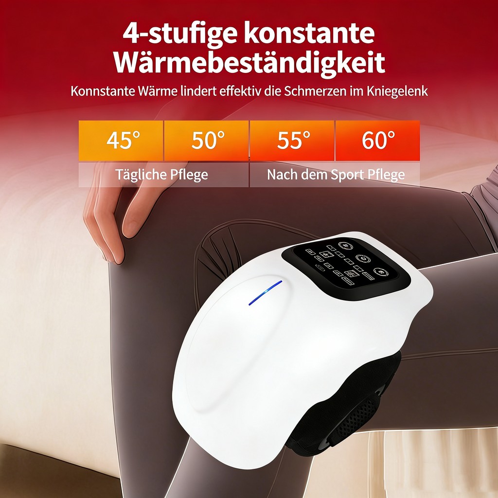 Elektrisches Knie-Massagegerät mit Moxibustion & Heizfunktion – Intelligenter Wärmeschutz & Gelenktherapie
