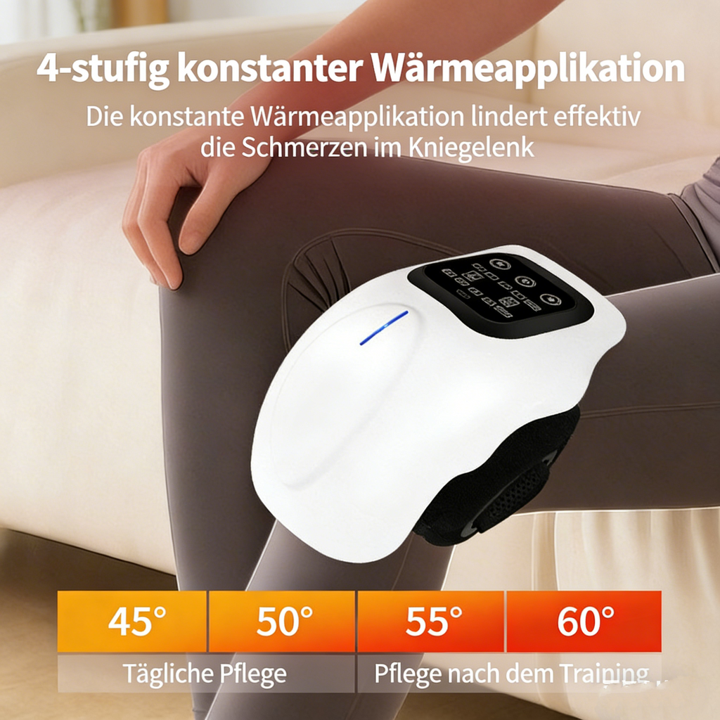 Elektrisches Knie-Massagegerät mit Moxibustion & Heizfunktion – Intelligenter Wärmeschutz & Gelenktherapie