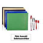 5er Set GrillMat – Teflon BBQ Grillmatten, antihaftbeschichtet und hitzebeständig für Backofen & Outdoor