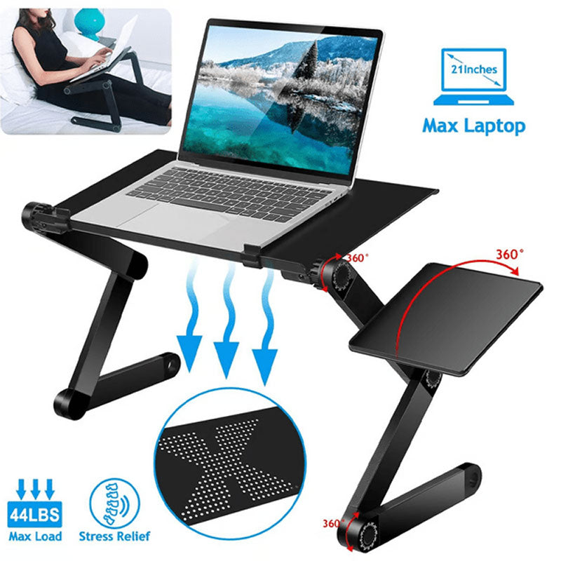 Ergonomischer Laptop Ständer – FLEXSTAND 360, Höhenverstellbar & Neigbar für Büro, Homeoffice & Komfort