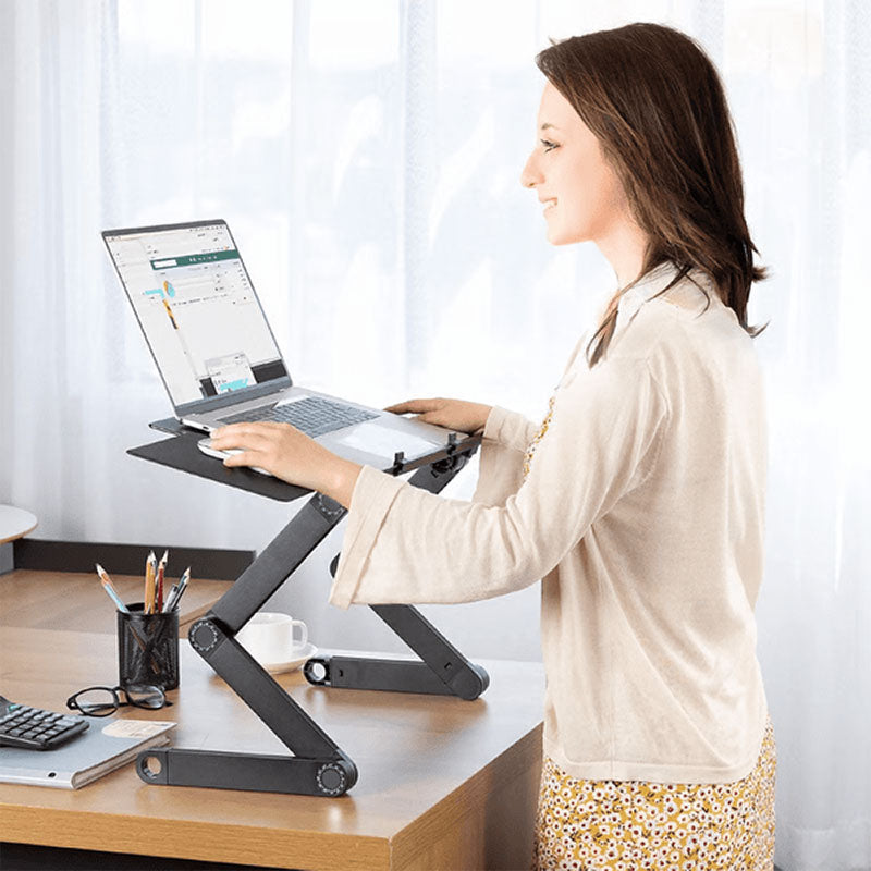 Ergonomischer Laptop Ständer – FLEXSTAND 360, Höhenverstellbar & Neigbar für Büro, Homeoffice & Komfort