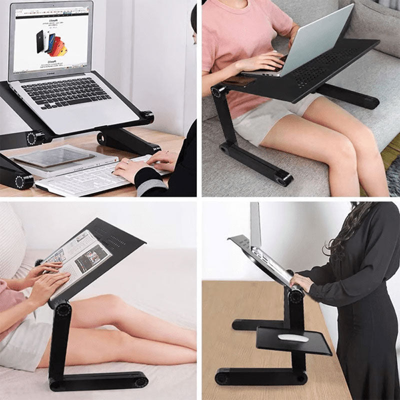 Ergonomischer Laptop Ständer – FLEXSTAND 360, Höhenverstellbar & Neigbar für Büro, Homeoffice & Komfort