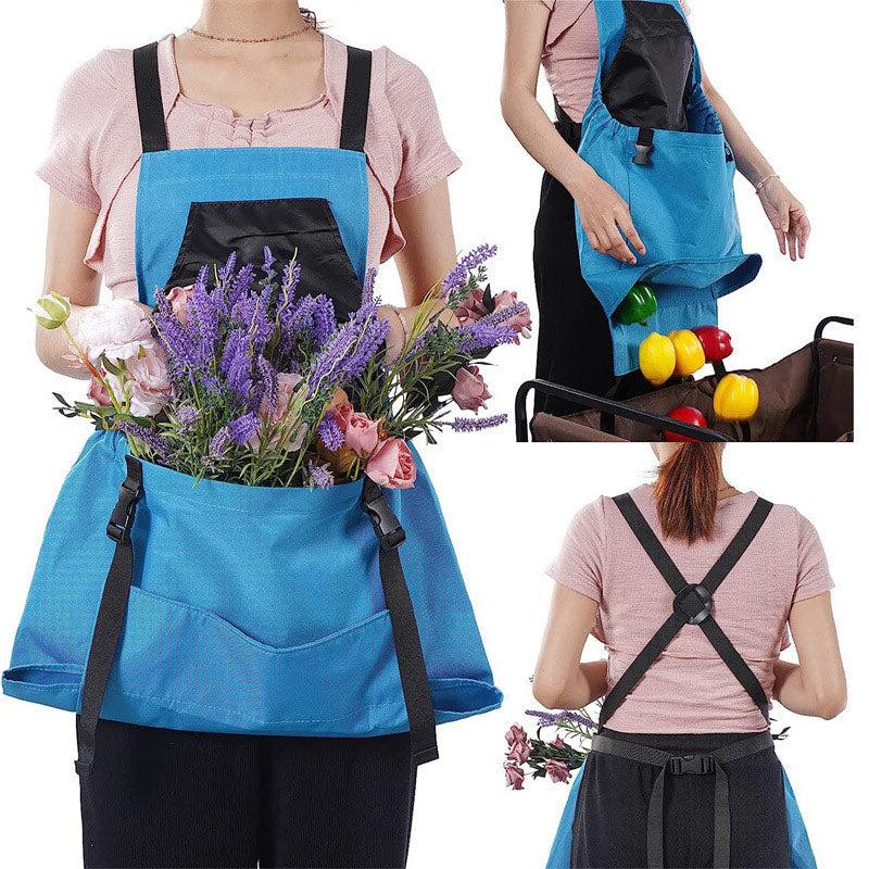 Ernte Schürze Große Taschen Gartenschürze Werkzeug Tasche Gartenarbeit Mehrfachtaschen Schnellzugriff Ernte Tasche