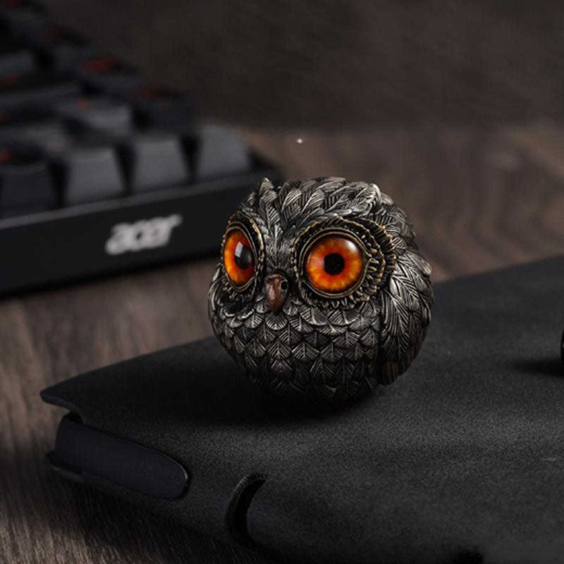 Eulen Resin Figur Wohnkultur Garten Tischdekoration Kreatives Geschenk