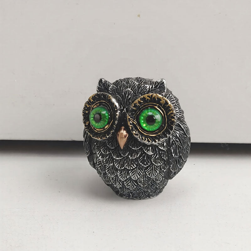 Eulen Resin Figur Wohnkultur Garten Tischdekoration Kreatives Geschenk