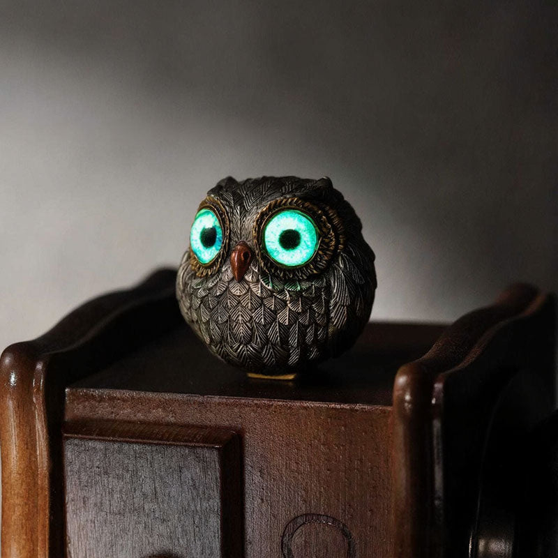 Eulen Resin Figur Wohnkultur Garten Tischdekoration Kreatives Geschenk