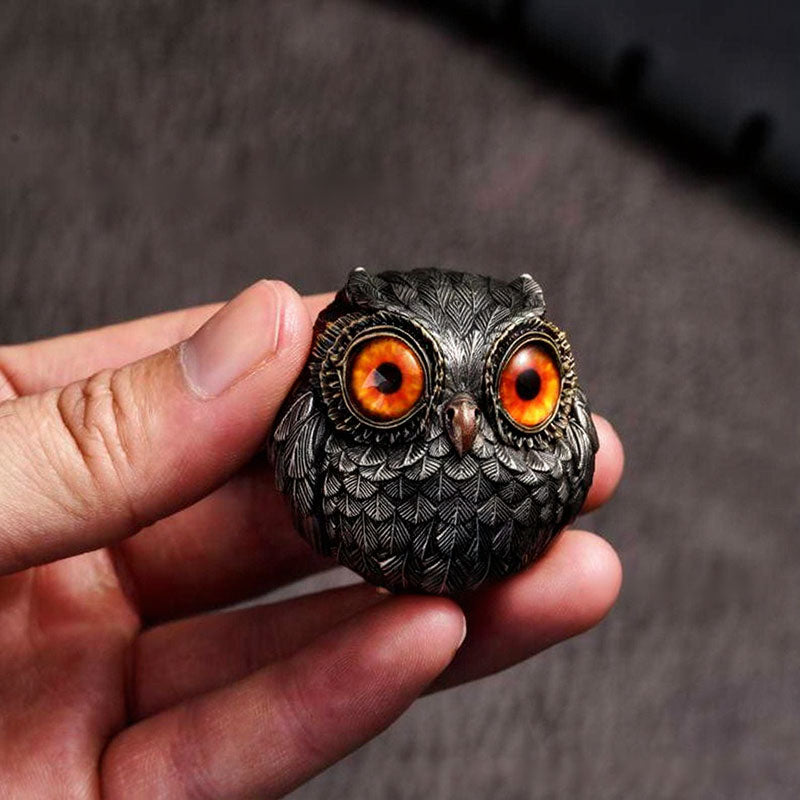 Eulen Resin Figur Wohnkultur Garten Tischdekoration Kreatives Geschenk