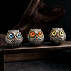 Eulen Resin Figur Wohnkultur Garten Tischdekoration Kreatives Geschenk