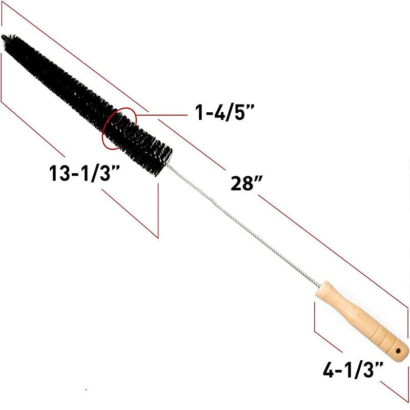 Extra lange Trockner-Reinigungsbürste – Flexible Flusenbürste für Abluftöffnung & Trommel – Waschmaschinen-Reiniger