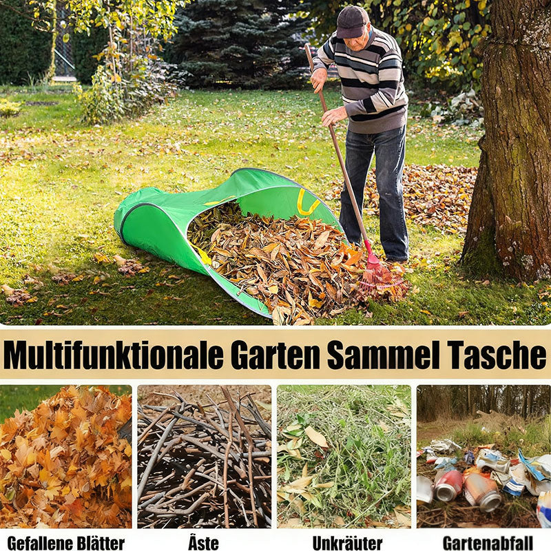 Faltbarer Garten Laubsammler – Wiederverwendbarer Pop-Up Laubsack für Garten, Rasen & Pflanzenpflege