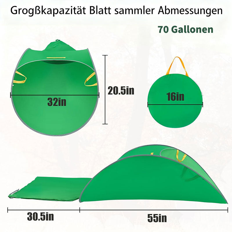 Faltbarer Garten Laubsammler – Wiederverwendbarer Pop-Up Laubsack für Garten, Rasen & Pflanzenpflege