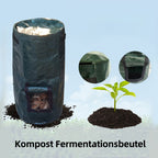 Fermentations Kompostbeutel Versiegelbarer Organischer Düngerbeutel Garten Laubsack für Kompostierung